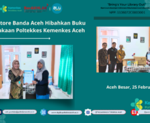 Gramedia Store Banda Aceh Hibahkan Buku ke Perpustakaan Terpadu Poltekkes Kemenkes Aceh