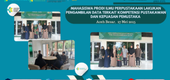 Mahasiswa Ilmu Perpustakaan UIN Ar-Raniry Lakukan Pengambilan Data di Perpustakaan Terpadu Poltekkes Kemenkes Aceh